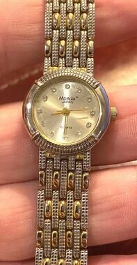 Women's 23mm Silver Tone Mondu Watch, Crystal Accents